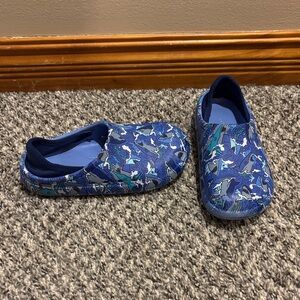 Cat & Jack Blue Shark Print Slip-On Shoes